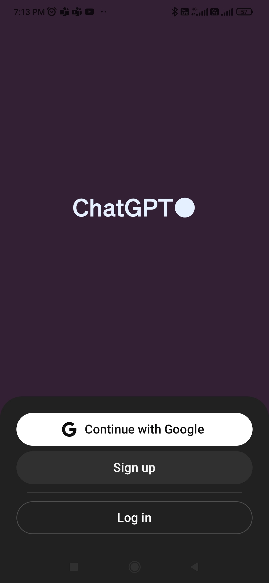 chatgpt login in mobile